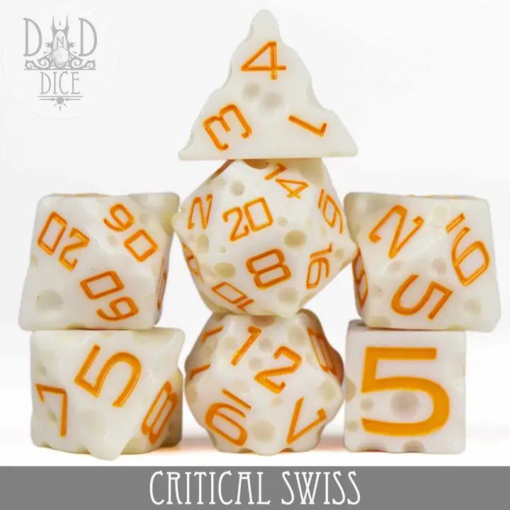 dnd DICE SET 7 CRITICAL SWISS