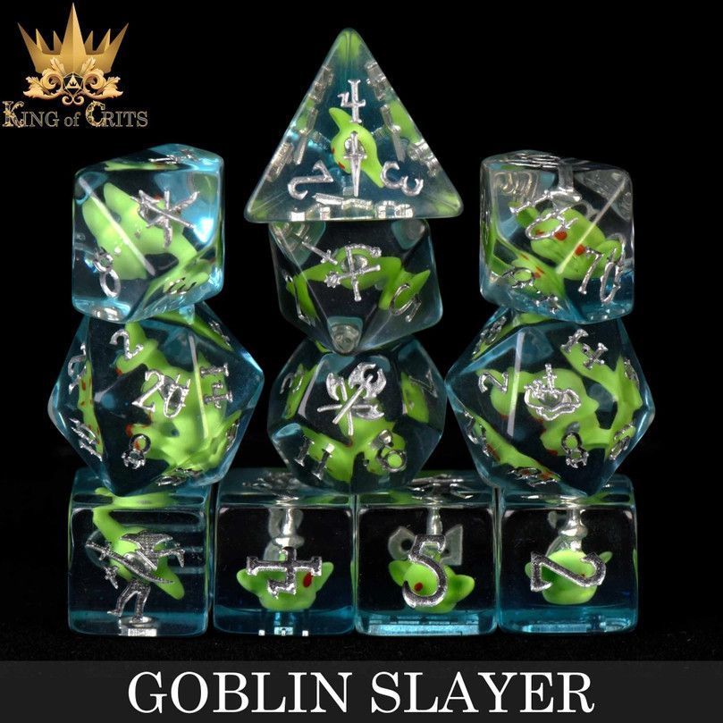dnd DICE SET 11 GOBLIN SLAYER
