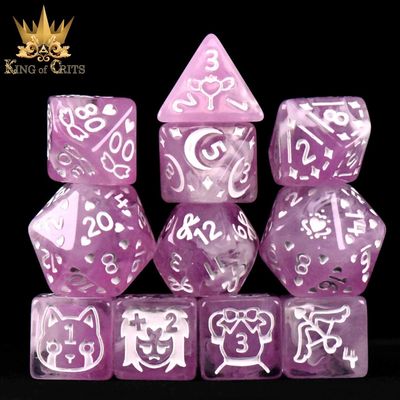 dnd DICE SET 11 MAGICAL GIRLS