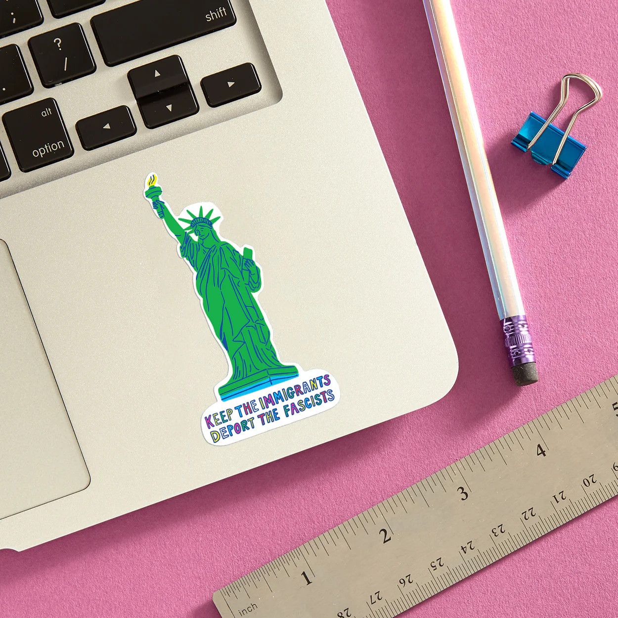 STICKER - KEEP THE IMMIGRANTS DEPORT THE FASCISTS