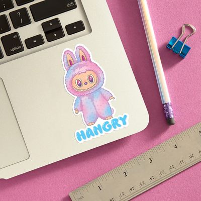 STICKER - LABUBU HANGRY