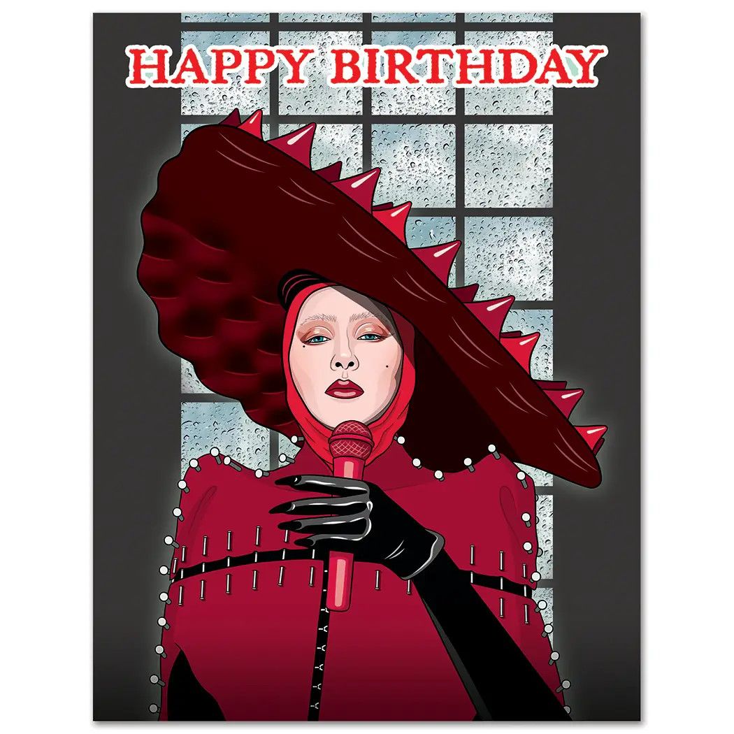 CARD - LADY GAGA ABRACADABRA BIRTHDAY