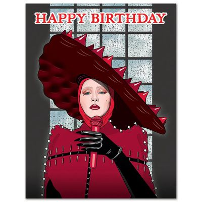 CARD - LADY GAGA ABRACADABRA BIRTHDAY