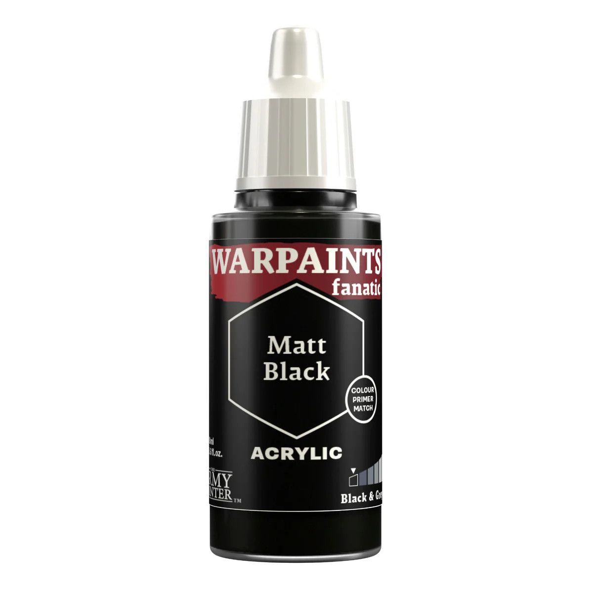 WARPAINTS FANATIC: MATT BLACK 18ML
