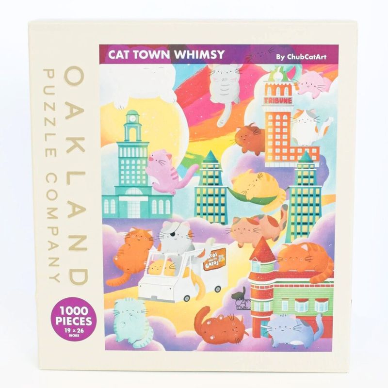 OP1000 CHUBCATART - CAT TOWN WHIMSY