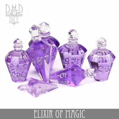 dnd DICE SET 7 ELIXIR OF MAGIC