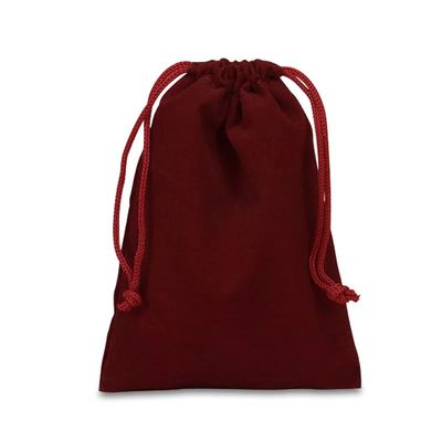 DICE BAG: VELOUR BURGUNDY (M)