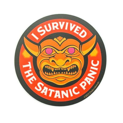 STICKER - I SURVIVED THE SATANIC PANIC STICKER - I SURVIVED THE SATANIC PANIC