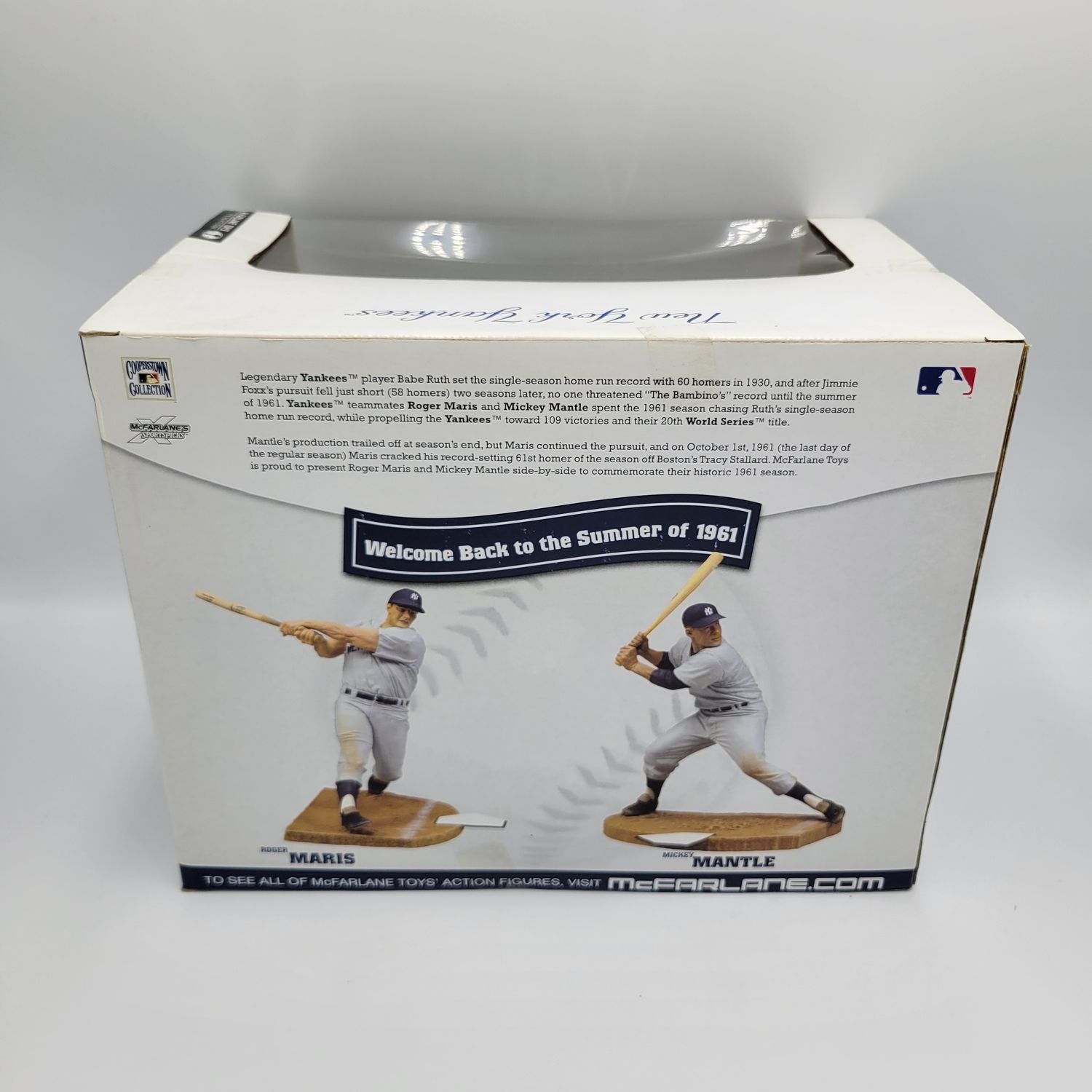 COOPERSTOWN COLLECTION 2 NY YANKEES MARIS & MANTLE BOXED SET