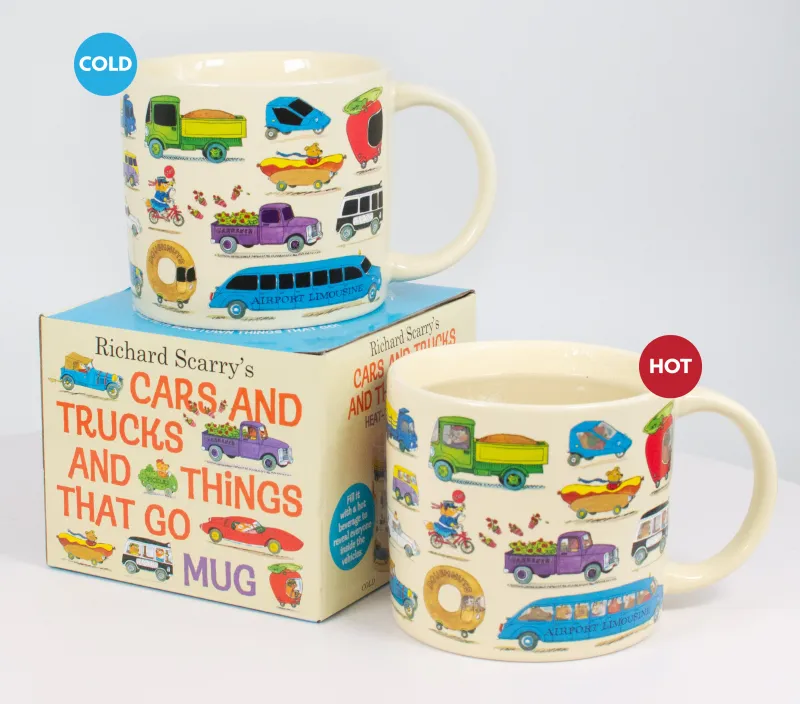 MUG: RICHARD SCARRY CARS AND TRUCKS HEAT-TRANSFORMING