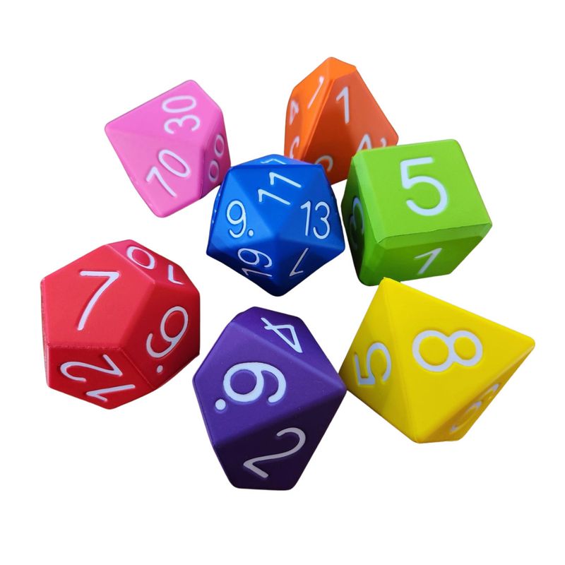 zu DICE SET 7 BIG FOAM 2"  - MULTICOLOR
