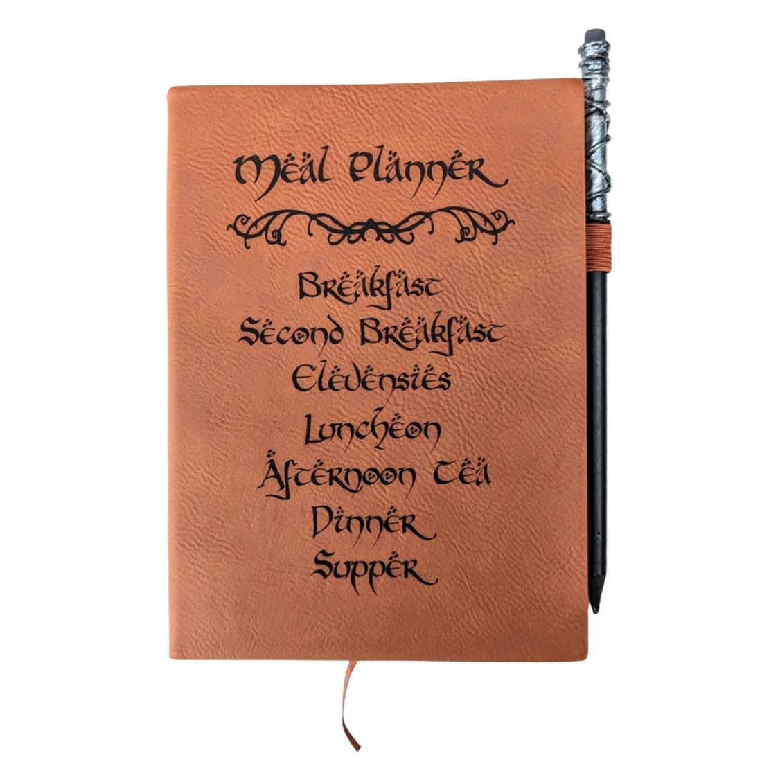 NOTEBOOK: VEGAN LEATHER HOBBIT&#39;S MEAL PLANNER MINI DOT
