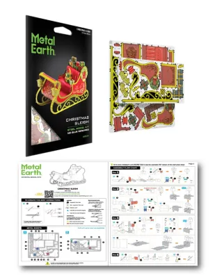 3D METAL EARTH CHRISTMAS SLEIGH