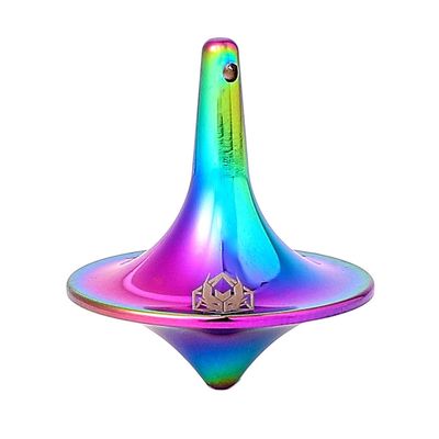 METAL SPINNING TOP - DECISION TIMER Rainbow