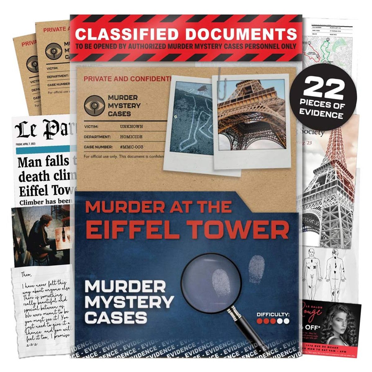 MURDER MYSTERY CASES: MURDER AT THE EIFFEL TOWER