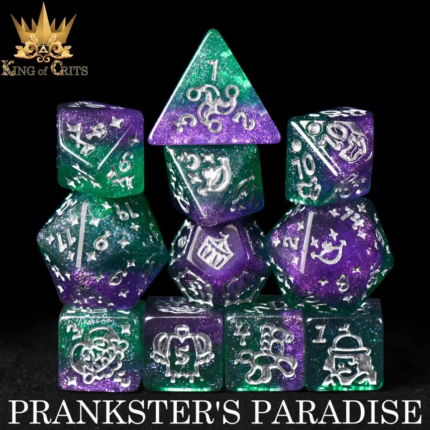dnd DICE SET 11 PRANKSTER&#39;S PARADISE