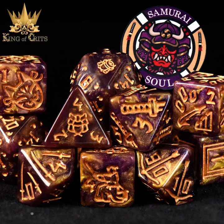 dnd DICE SET 11 SAMURAI SOUL