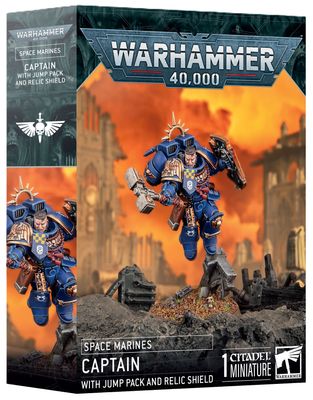 SPACE MARINES: CAPTAIN W/ JUMP PACK &amp; RELIC SHIELD