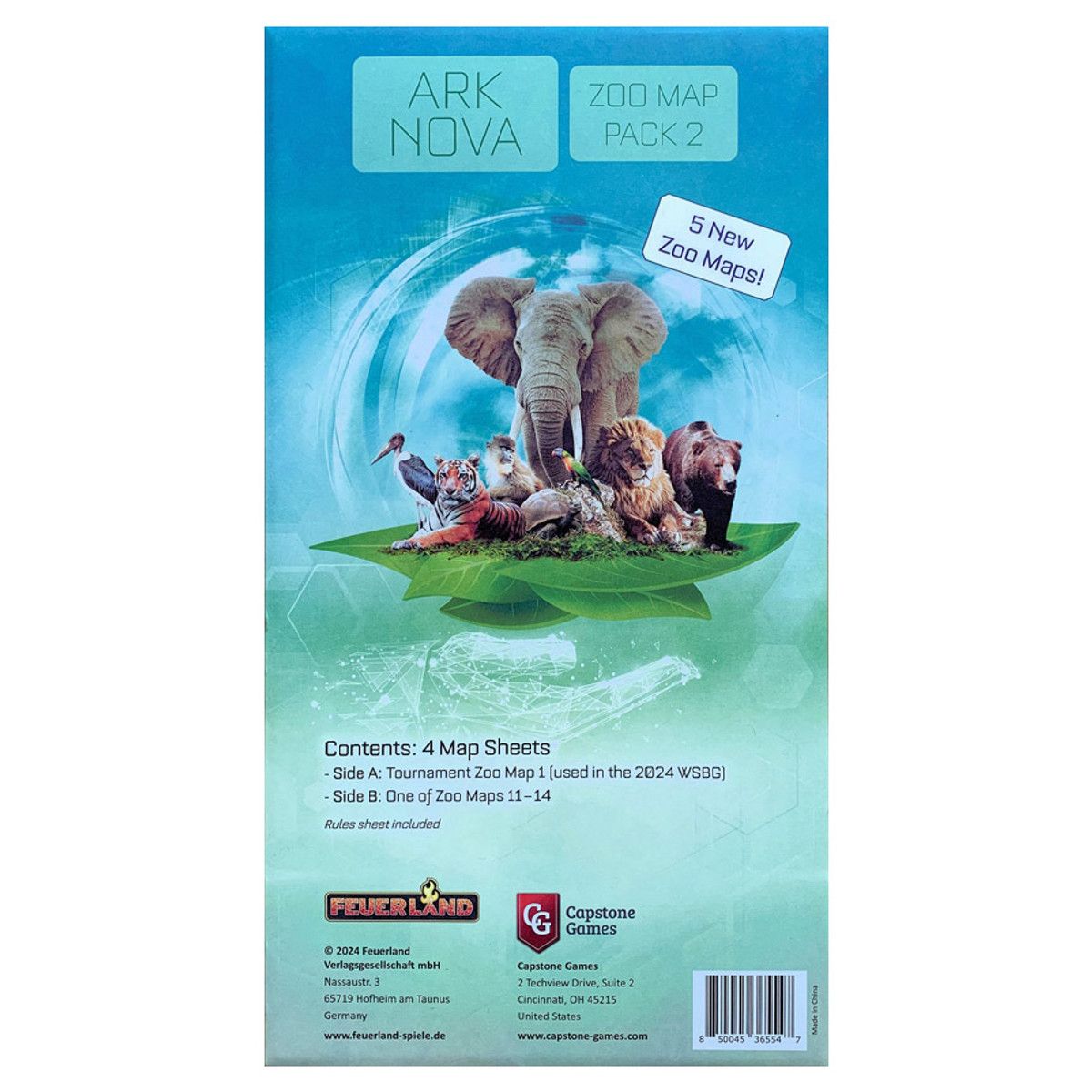 ARK NOVA: ZOO MAP PACK 2 EXPANSION