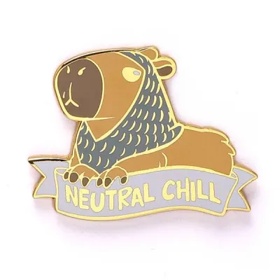 PIN: ALTERNATIVE ALIGNMENTS - NEUTRAL CHILL CAPYBARA