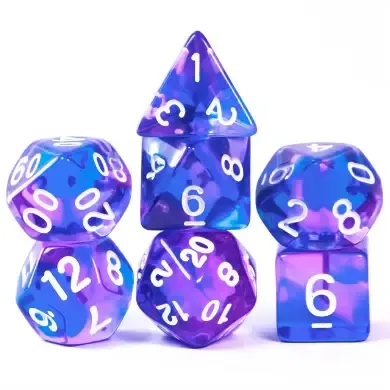 fb DICE SET 7 CRYSTAL DREAM