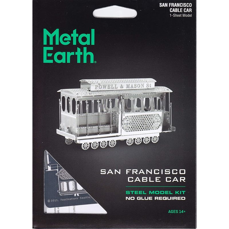 3D METAL EARTH CABLE CAR