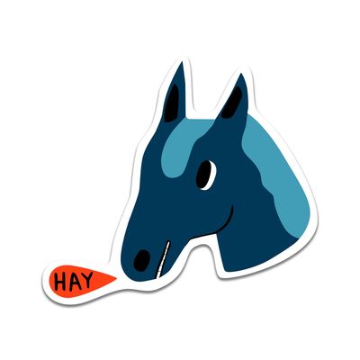 STICKER - HAY HORSE