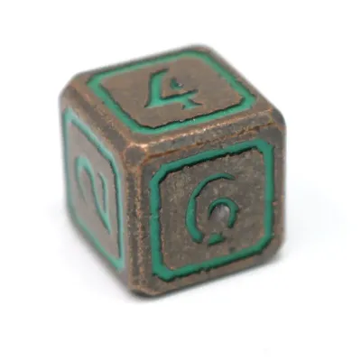 DICE D6 METAL UNEARTHED SAGE