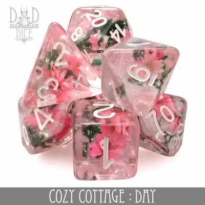 dnd DICE SET 7 COZY COTTAGE DAY