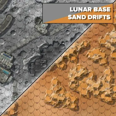 BATTLETECH: MAT - (ALIEN WORLDS)  LUNAR BASE/SAND DRIFTS