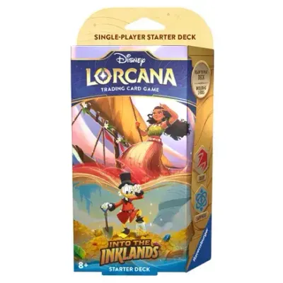 LORCANA: INTO THE INKLANDS STARTER DECK RUBY &amp; SAPPHIRE
