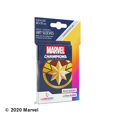 GAMEGENIC: MARVEL CHAMPIONS: CAPTAIN MARVEL ART SLEEVES (50) GAMEGENIC: MARVEL CHAMPIONS: CAPTAIN MARVEL ART SLEEVES (50)