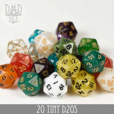 DICE 20 TINY D20s