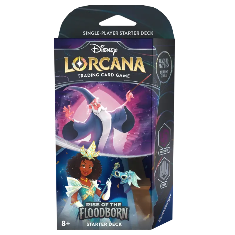 LORCANA TCG: RISE OF THE FLOODBORN AMETHYST AND STEEL STARTER DECK