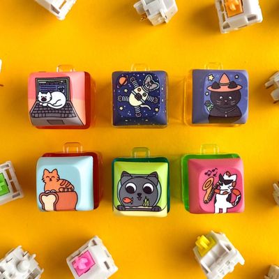 BLIND BOX - CLICKY CAT KEYCHAIN