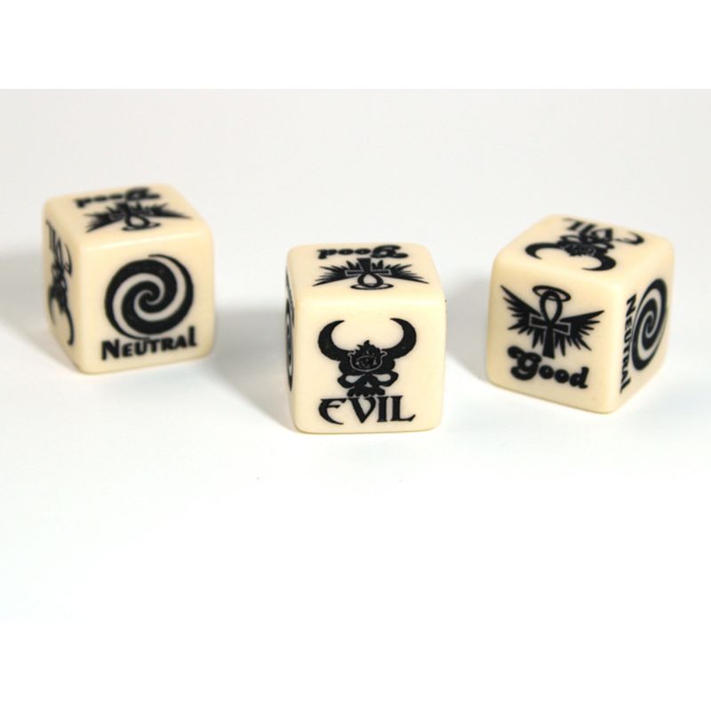 CUSTOM D6 16mm D&amp;D ALIGN. GOOD/NEUTRAL/EVIL