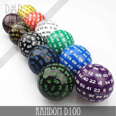 DICE D100 OPAQUE (Assorted Colors)