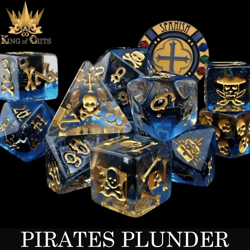 dnd DICE SET 11 PIRATES PLUNDER