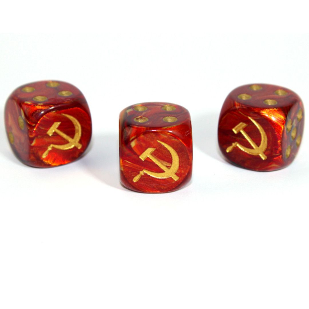 CUSTOM D6 16mm AXIS &amp; ALLIES SOVIET UNION