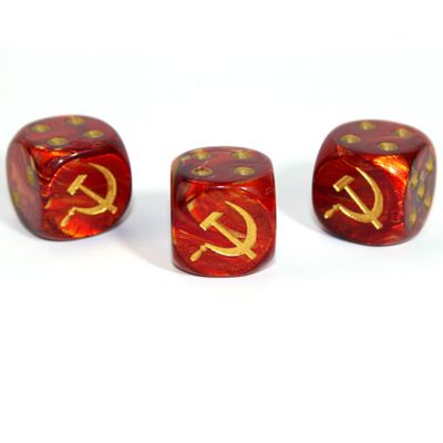 CUSTOM D6 16mm AXIS &amp; ALLIES SOVIET UNION