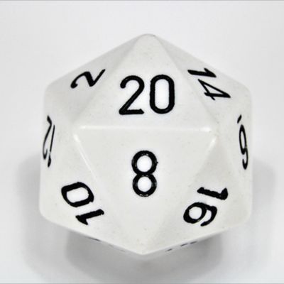 DICE D20 34mm OPAQUE Assorted Colors