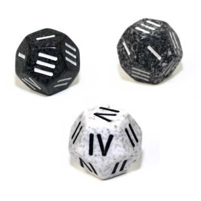 DICE D4 12-SIDED SPECKLED ROMAN (Assorted)