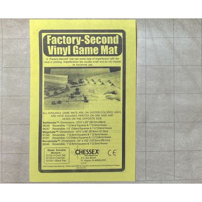 MEGAMAT REVERSIBLE 1.5" SQUARES/HEXES (Factory Second)
