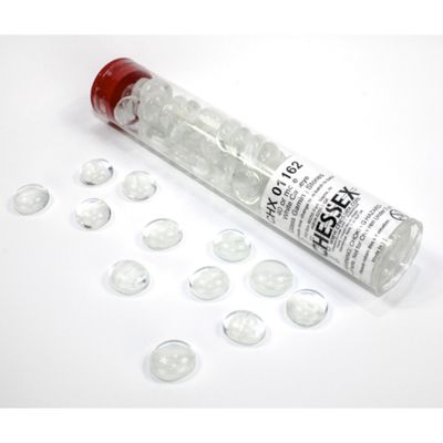 GLASS GAMING STONES CATSEYE WHITE