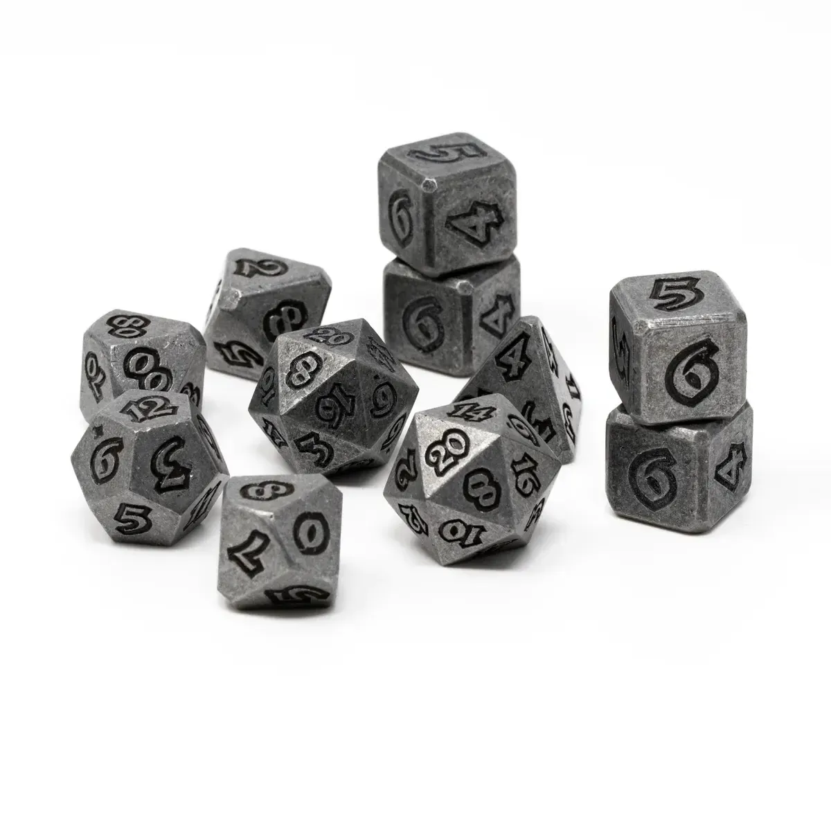 dh DICE SET 11 METAL LUMINA CARBON KNIGHT