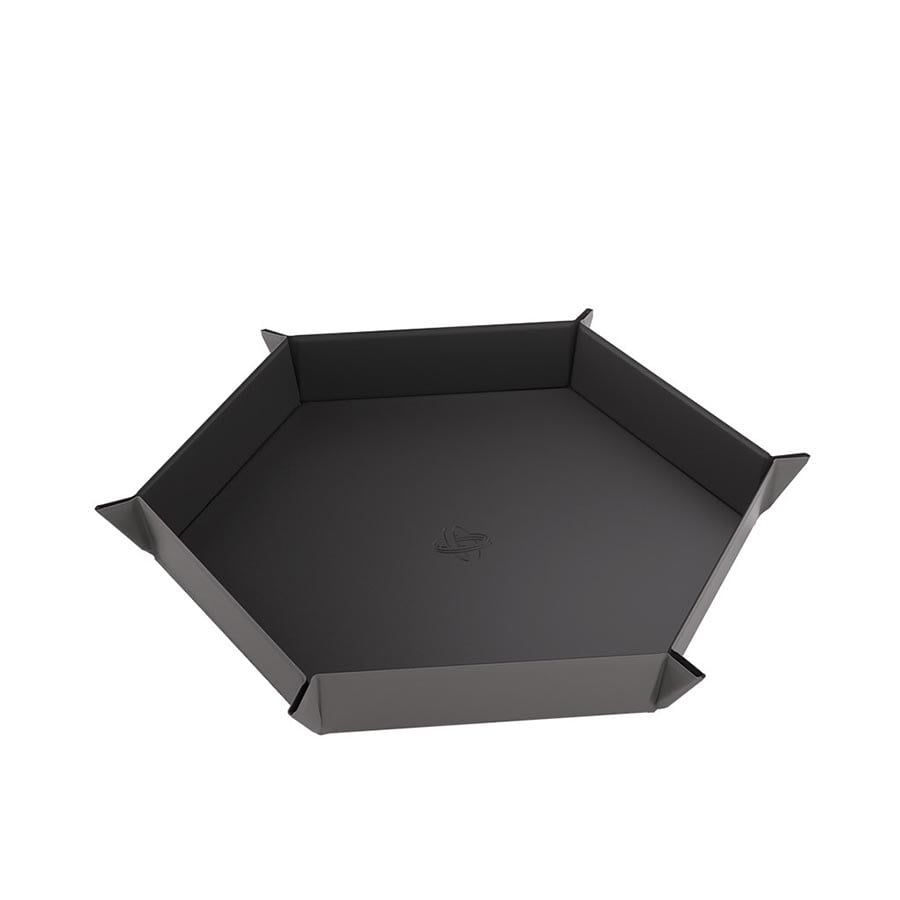 MAGNETIC DICE TRAY HEXAGONAL BLACK/GRAY