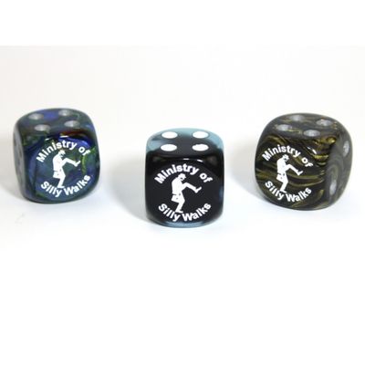 CUSTOM D6 16mm MINISTRY OF SILLY WALKS (Assorted Colors)