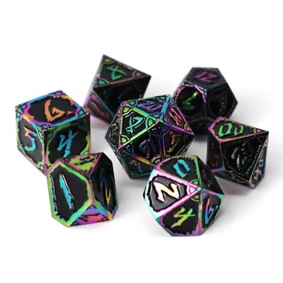 dh DICE SET 7 METAL DARK NEXUS HEXBREAKER