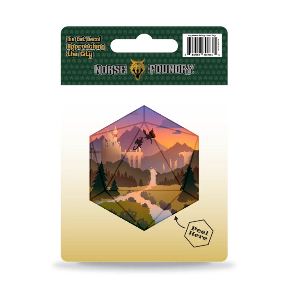 STICKER - D20 DIE CUT DECAL, Set: Approaching the City