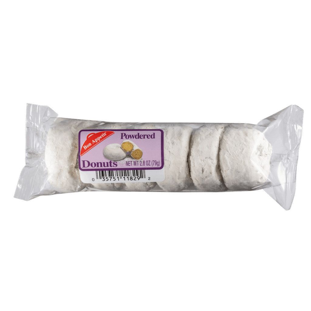 DONUTS POWDERED, 3.5 OZ (6)